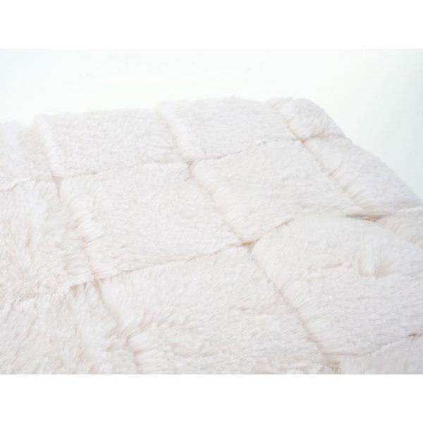 Set Wohndecke + Deko-Kissen Karo, Kuscheldecke Sofadecke Zierkissen+Füllung, flauschig Fellimitat - Palo24