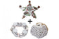 Lot de 3 couronnes de l'Avent + lanterne + arrangement, décoration de Noël, couronne de table, étoile avec insert en verre