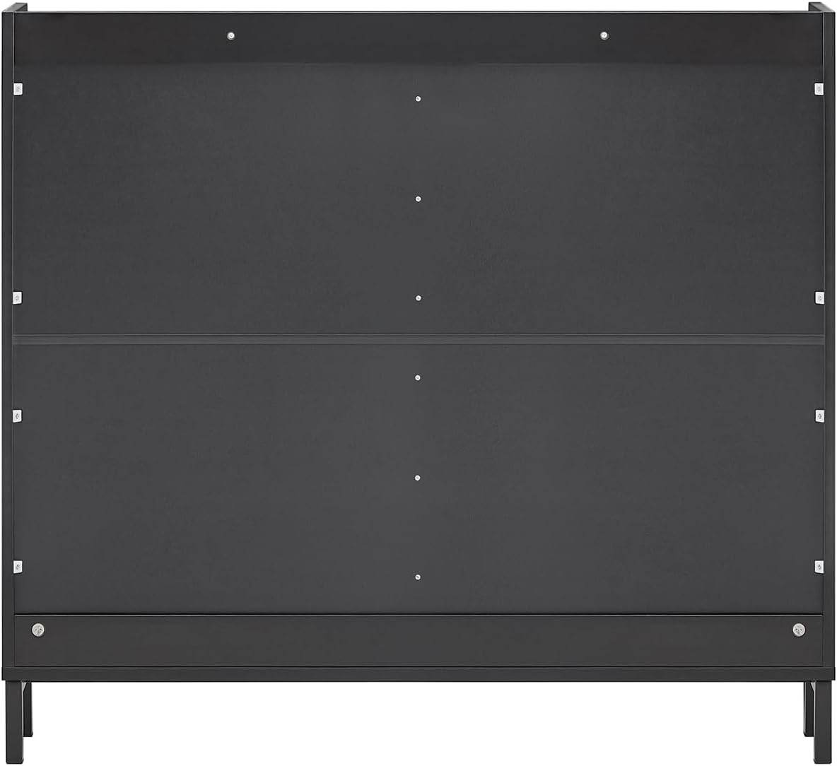 Schuhkipper mit 4 Klappen | Schuhschrank schmal | Schuhkommode Schwarz - Palo24