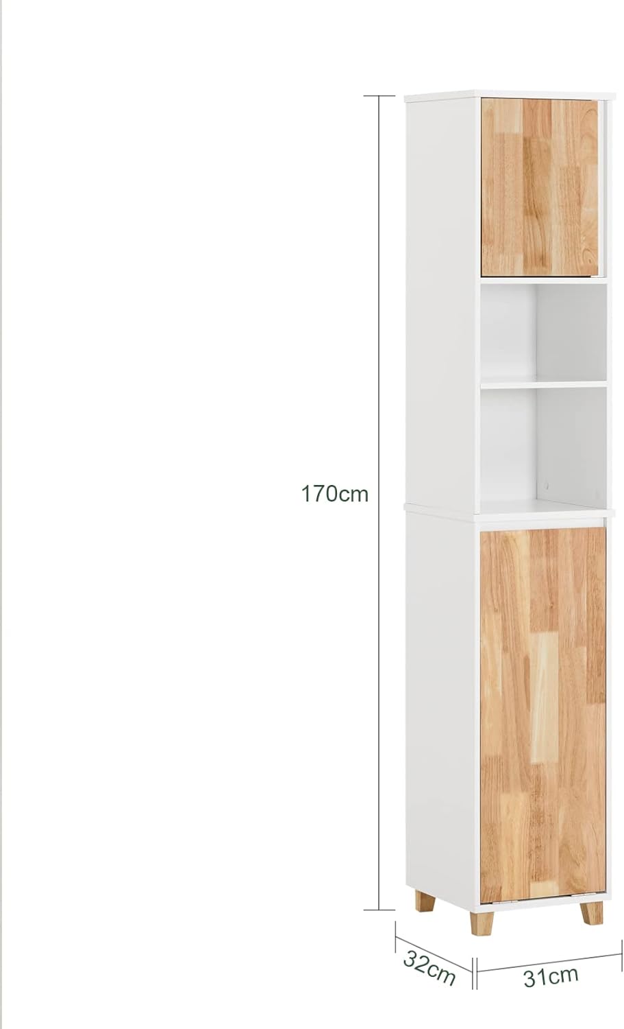 Bad Hochschrank | Badschrank | Wäscheschrank | Badmöbel | BZR74-W