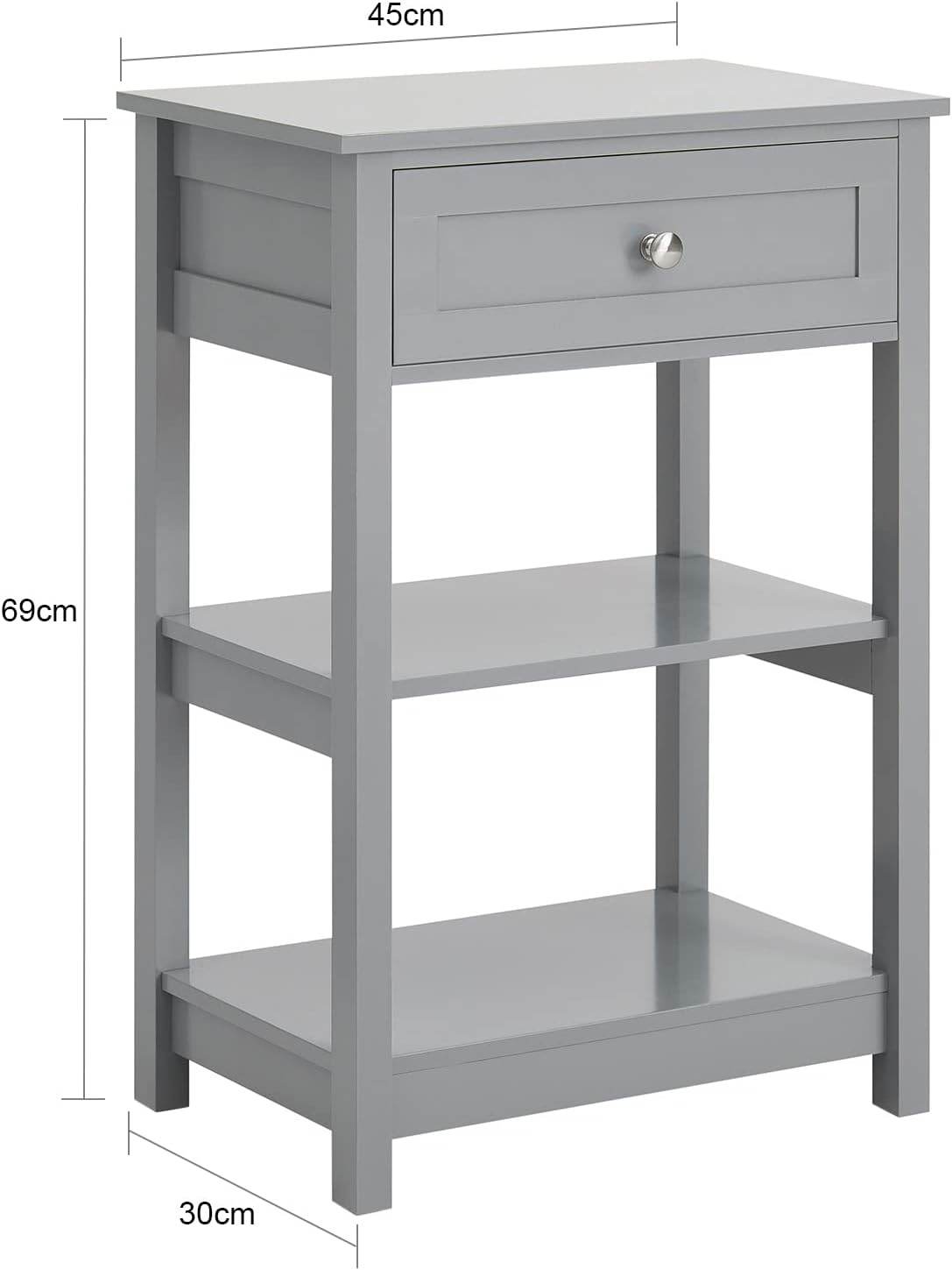 Nachttisch | Couchtisch | Beistelltisch Hellgrau | FBT46-HG - Palo24