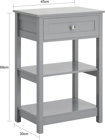 Nachttisch | Couchtisch | Beistelltisch Hellgrau | FBT46-HG - Palo24