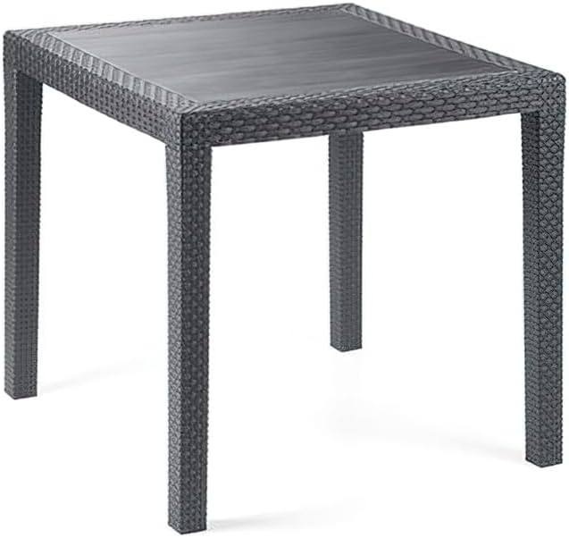 Gartentisch KING 79x79cm, Kunststoff anthrazit grau
