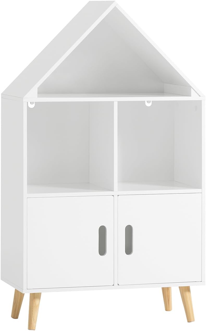 Kinderbücherregal | Spielzeugregal | Aufbewahrungsregal für Kinder | KMB58-W - Palo24