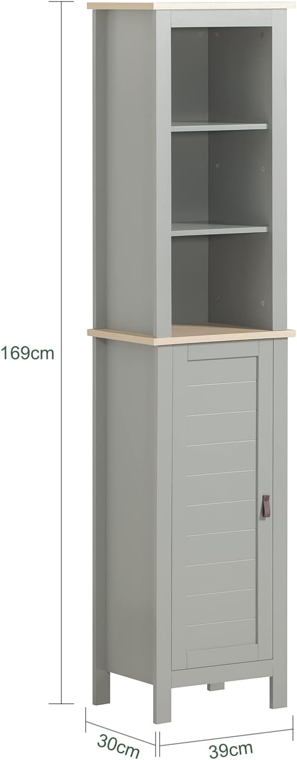 Bad Hochschrank | Badschrank | Badregal | Badezimmerschrank | BZR68-HG