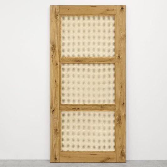Schiebetür im rustikalen Stil mit Rattan ALTEA 100x210 Naturöl - Palo24