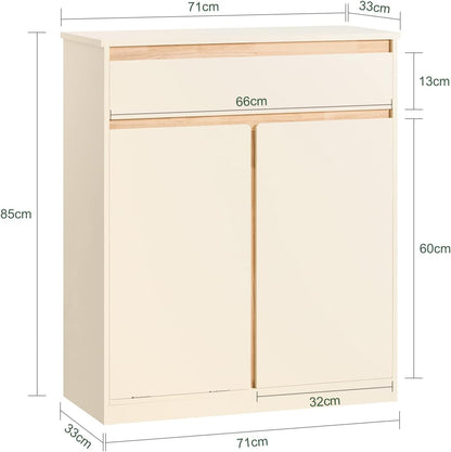 Wäscheschrank | Wäschesammler | Wäschekorb | Wäschesäcken Beige | BZR79-MI