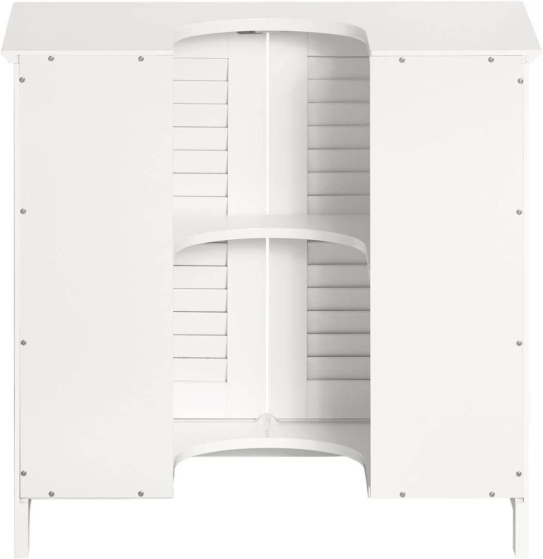 Waschbeckenunterschrank | Badezimmerunterschrank Weiss FRG237-II-W - Palo24