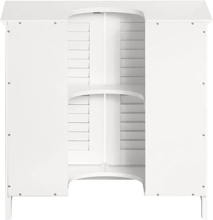 Waschbeckenunterschrank | Badezimmerunterschrank Weiss FRG237-II-W - Palo24