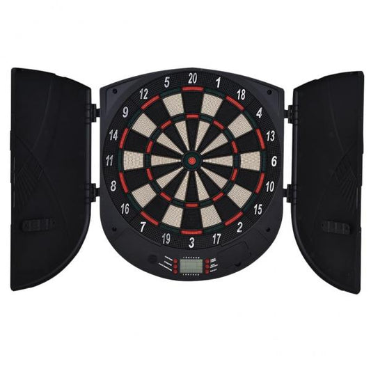 Elektronische Dartscheibe Dartboard Dart-set mit 6 Darts Schwarz+Orange 8 Spieler