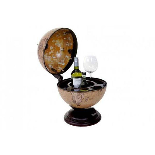 Globus Tischbar Minibar Tischbar, Weltkugel für 3 Flaschen - Palo24