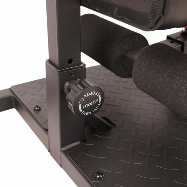 Kniebeugentrainer Beintrainer 3in1 Trainer verstellbar rollbar bis 120 kg Schwarz