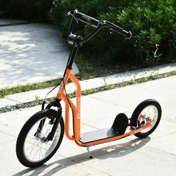 Tretroller Scooter Cityroller Kinder Mädchenroller verstellbar Aluminium Oange