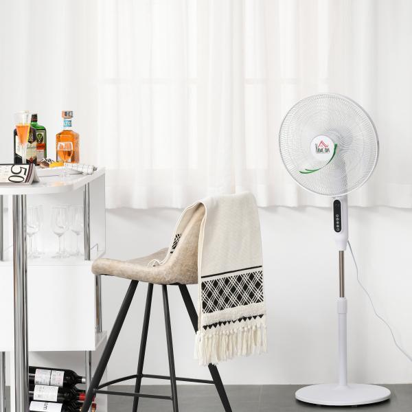 138 cm Standventilator 5h Timer Lüfter 3 Geschwindigkeiten verstellbar Stahl