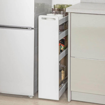 Nischenwagen 18cm breit | Badrollwagen | Küchenregal Weiss NSR01-W - Palo24