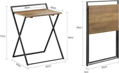 Schreibtisch klappbar | Computertisch Arbeitstisch | Industrie-Design | FWT88-F