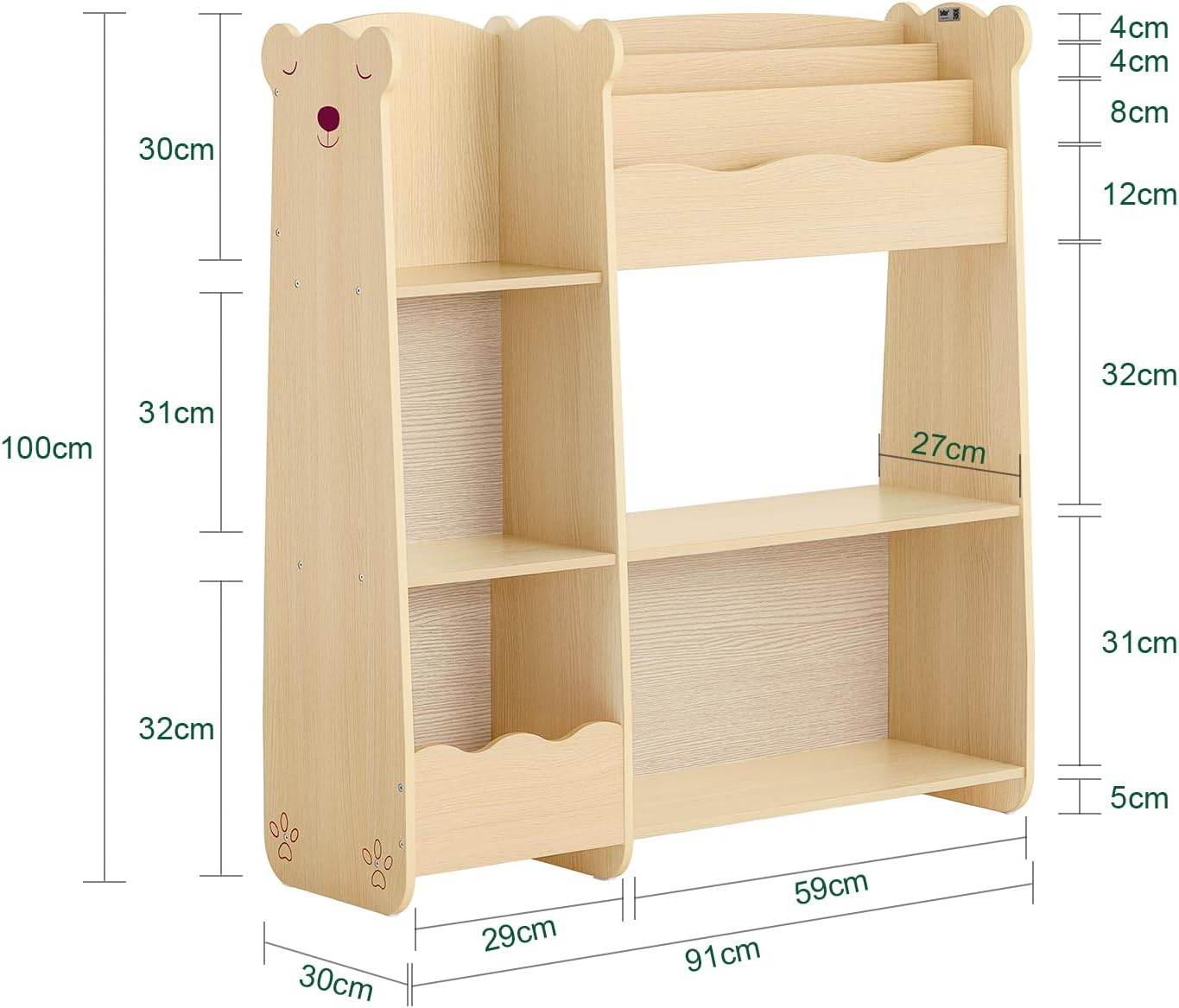 Aufbewahrungsregal | Bücherregal für Kinder | Natur - Palo24