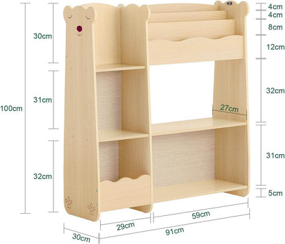 Aufbewahrungsregal | Bücherregal für Kinder | Natur - Palo24