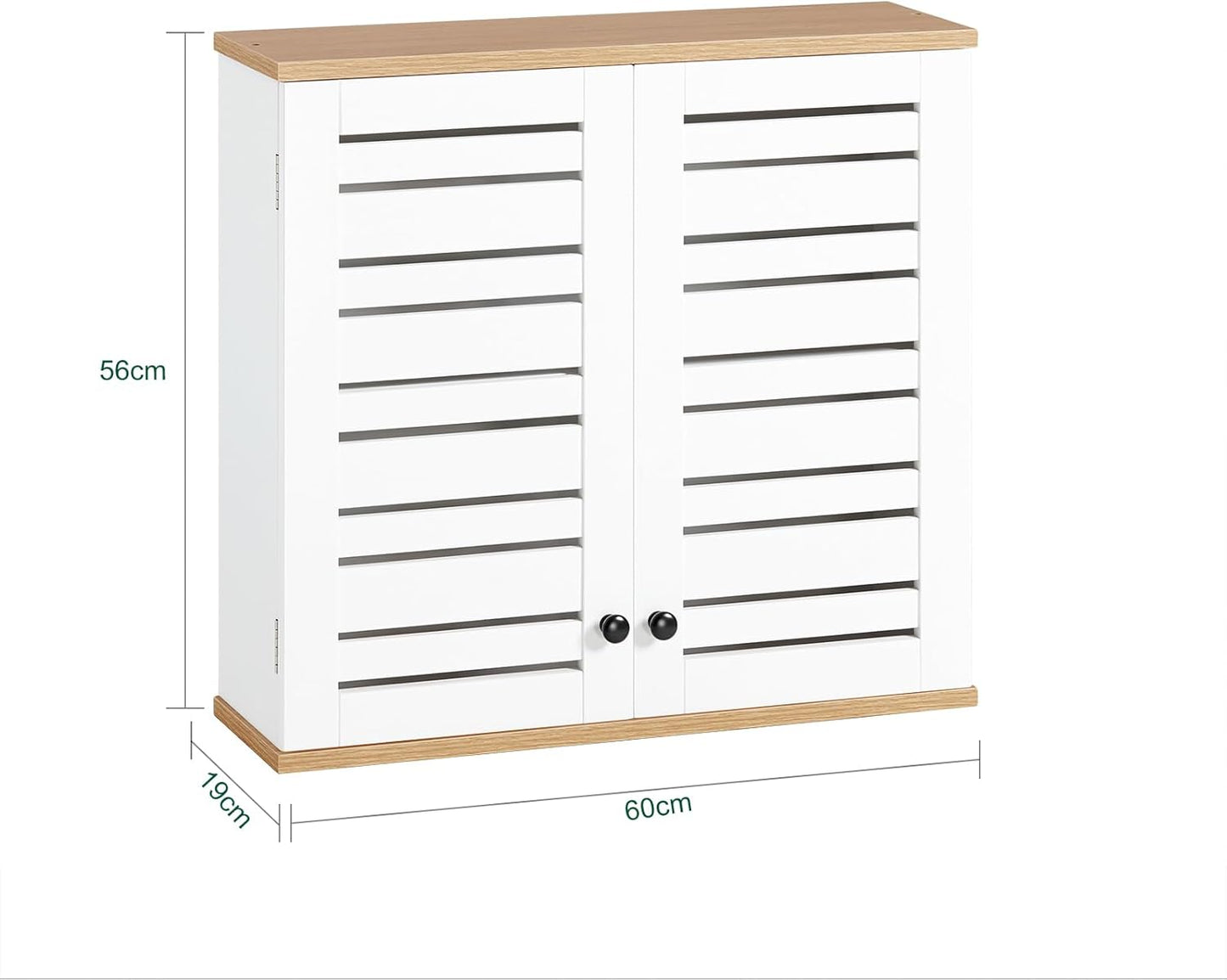 Wandschrank Bad | Hängeschrank | Badschrank Weiss BZR42-W