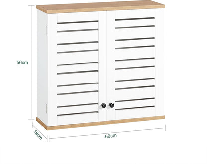 Wandschrank Bad | Hängeschrank | Badschrank Weiss BZR42-W