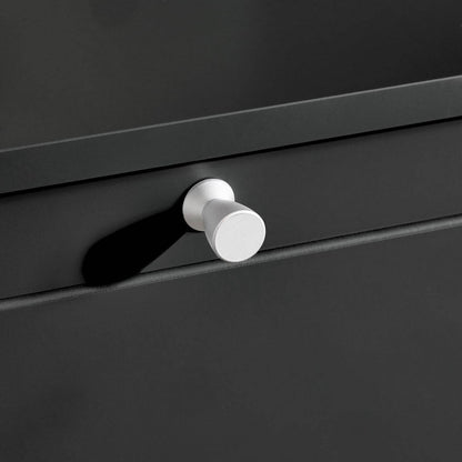 Schuhkipper | Schuhschrank mit 2 Klappen | Schuhkommode Schwarz - Palo24