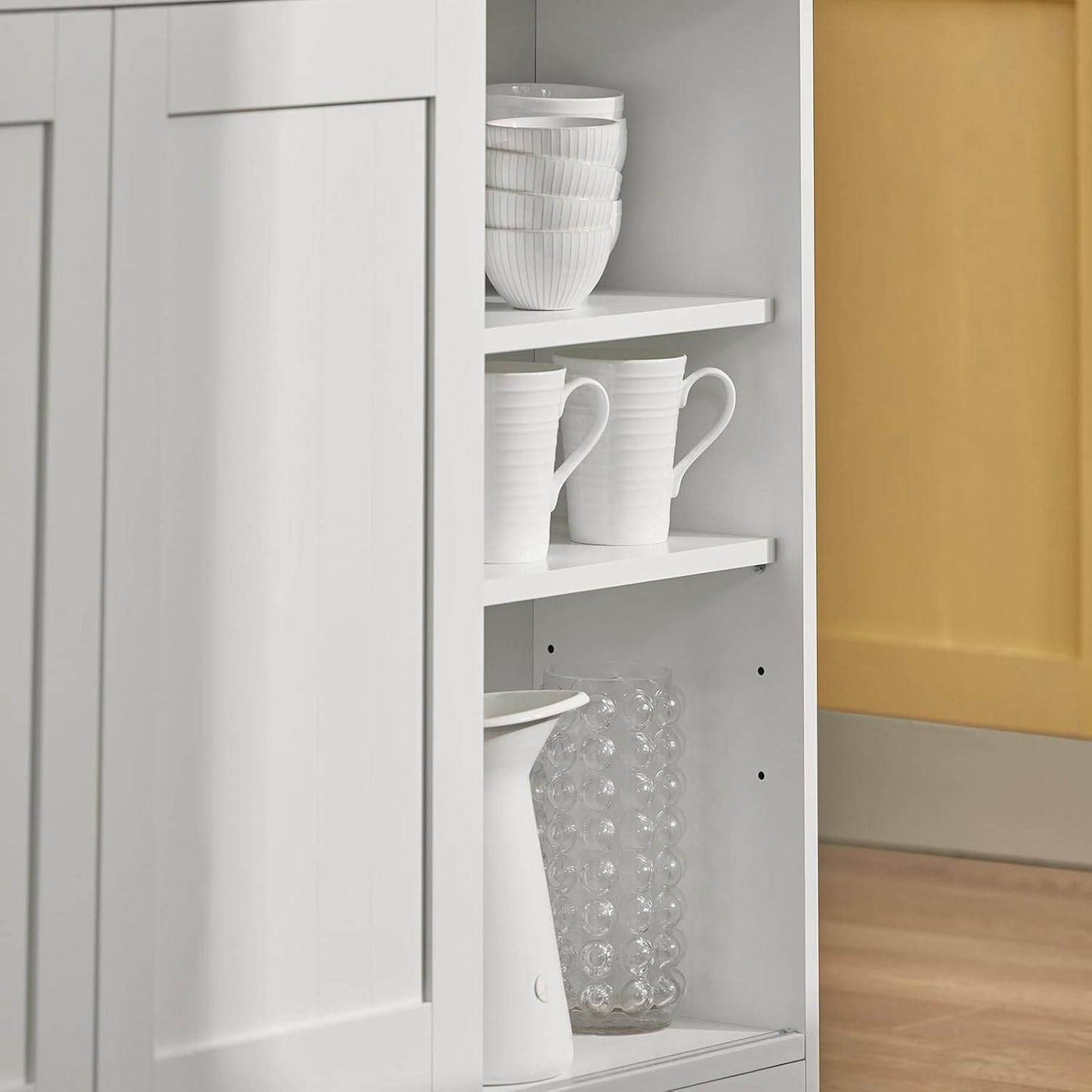 Sideboard mit Schiebetüren | Kücheninsel | Kommode | Weiss FSB36-WN - Palo24