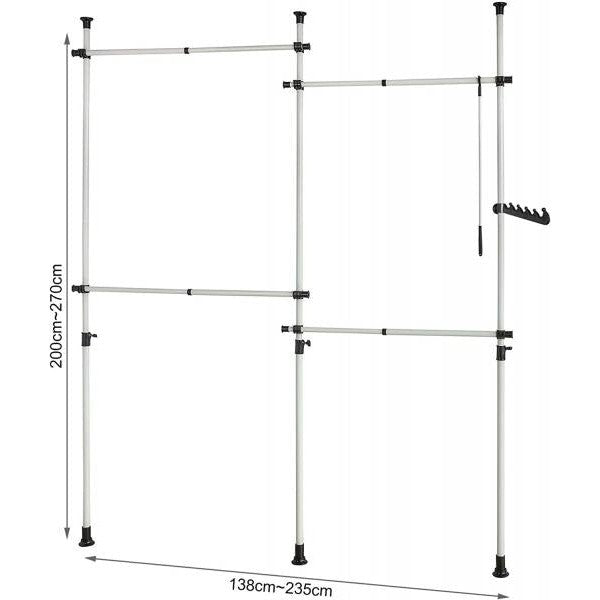 Teleskop Kleiderstange | Kleiderstangen System | Regalsystem