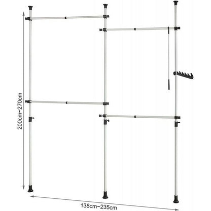 Teleskop Kleiderstange | Kleiderstangen System | Regalsystem
