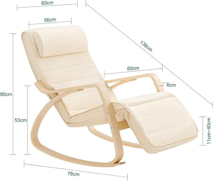 Schaukelstuhl | Stillstuhl | Schwingsessel Weiss
