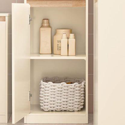 Bad Hochschrank | Badschrank | Badregal | Badmöbel Beige | BZR80-MI