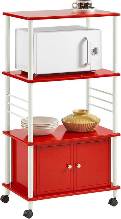 Mikrowellenschrank | Küchenschrank | Mehrzweckschrank Rot | FRG12-R - Palo24