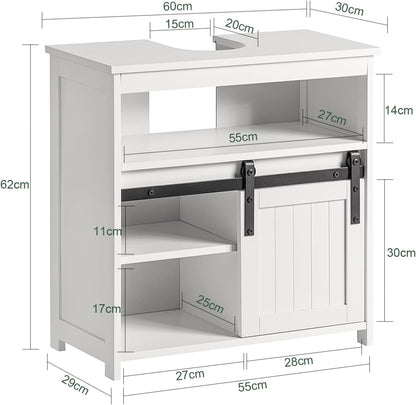 Waschbeckenunterschrank | Badschrank | Waschtisch Weiss BZR61-W