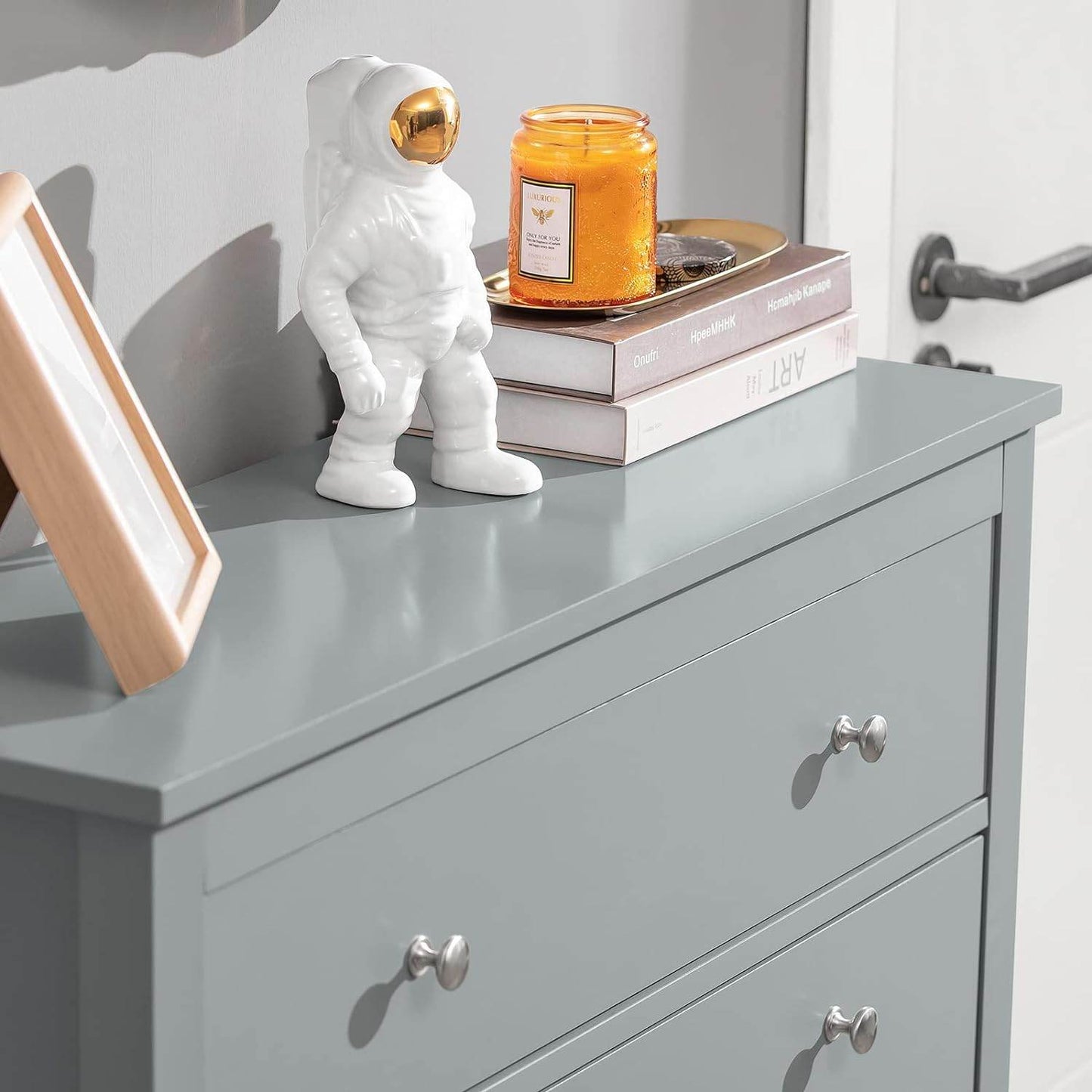 Schuhkipper | Schuhschrank mit 2 Klappen | Schuhkommode Grau | FSR89-HG - Palo24