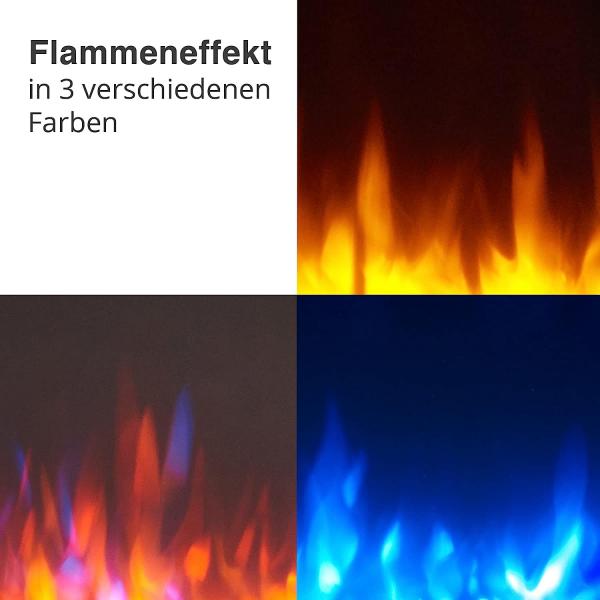RICHEN Elektrokamin - Elektrischer Einbaukamin Fiamma 68" - Palo24