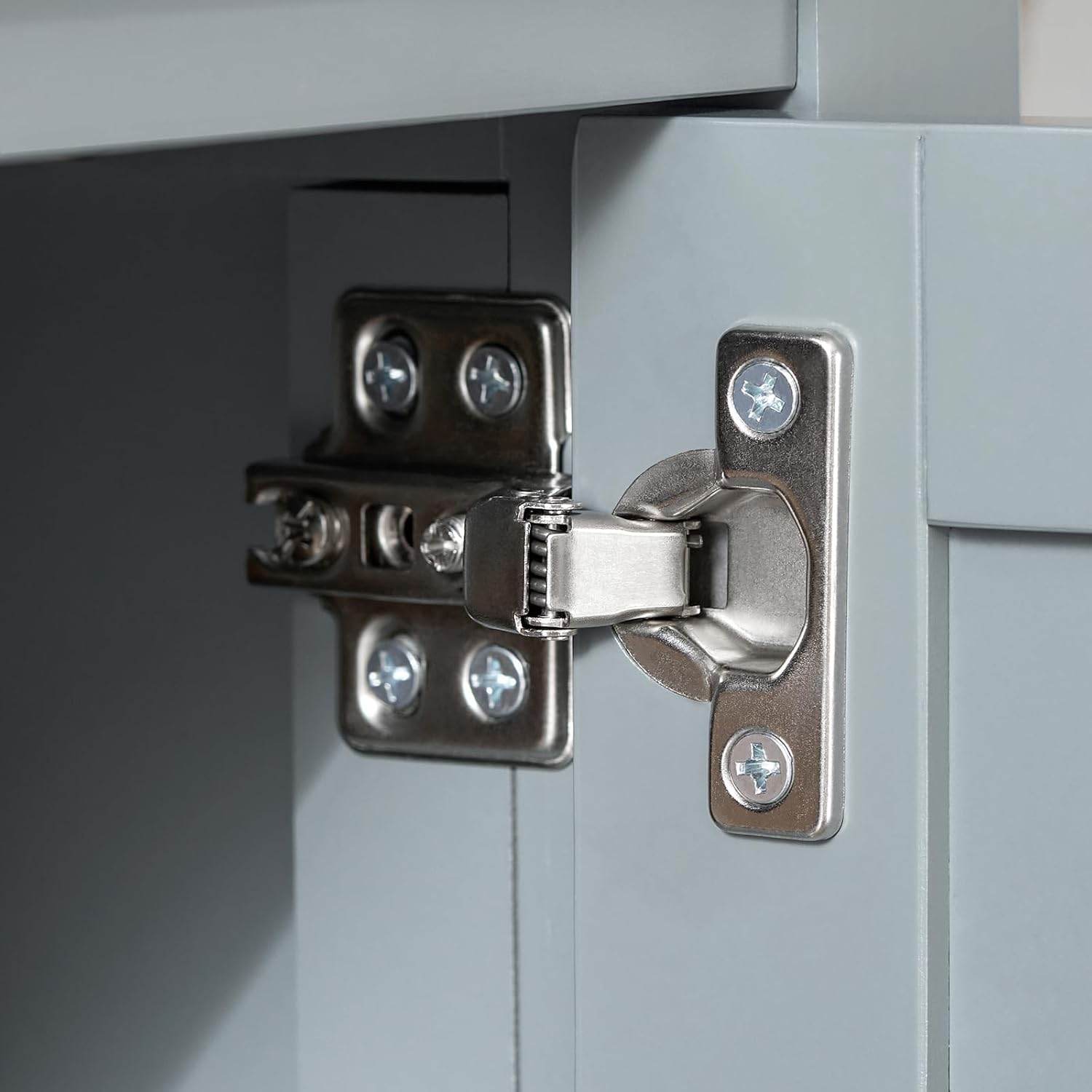 Sitzkommode | Schuhbank mit Sitzfläche | Sitzbank mit 1 Korb | Hellgrau - Palo24