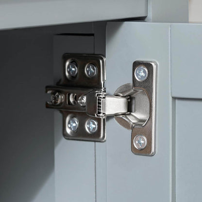 Sitzkommode | Schuhbank mit Sitzfläche | Sitzbank mit 1 Korb | Hellgrau - Palo24