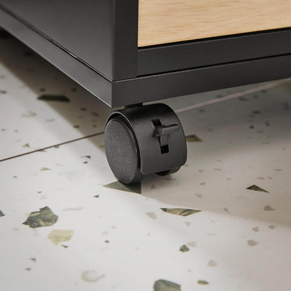 Nischenregal mit 3 Schubladen | Küchenregal schmales | Nischenwagen | BZR54-SCH - Palo24