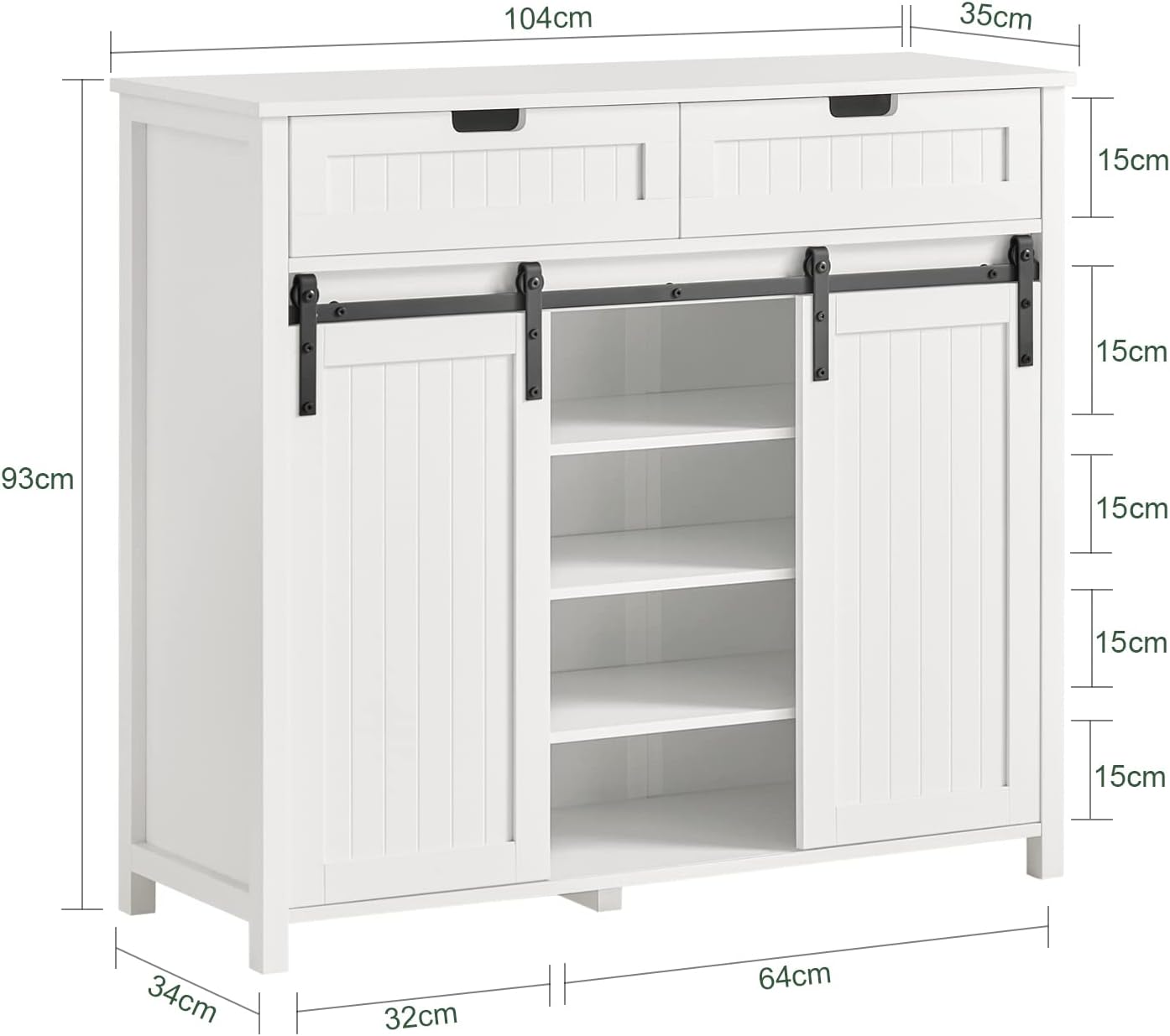 Küchenschrank | Sideboard | Flurschrank | Kommode | FSB74-W