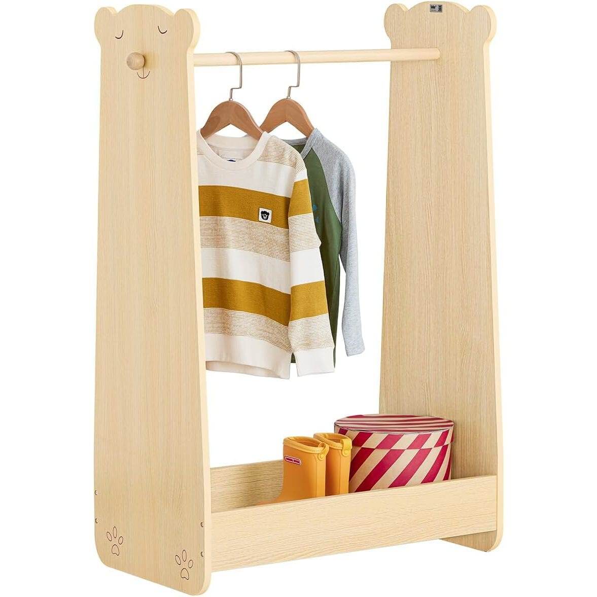 Kinderkleiderständer | Kleiderschrank Kinder | Kinderzimmer | Natur - Palo24
