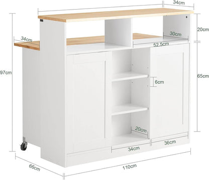 Sideboard mit Schiebetüren | Kücheninsel | Kommode | Weiss FSB36-WN - Palo24