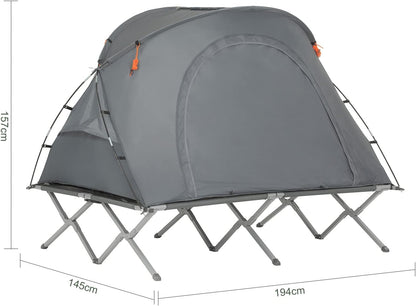 4in1-Zelt | Feldbett | Campingliege | Schlafsack | OGS60-L-HG