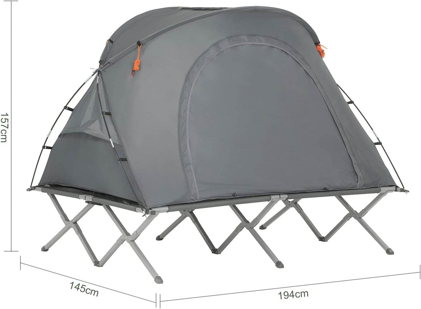 4in1-Zelt | Feldbett | Campingliege | Schlafsack | OGS60-L-HG - Palo24