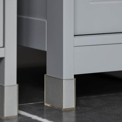 Waschbeckenunterschrank | Waschtisch | Badmöbel | Stahlgrau | FRG128-II-SG - Palo24