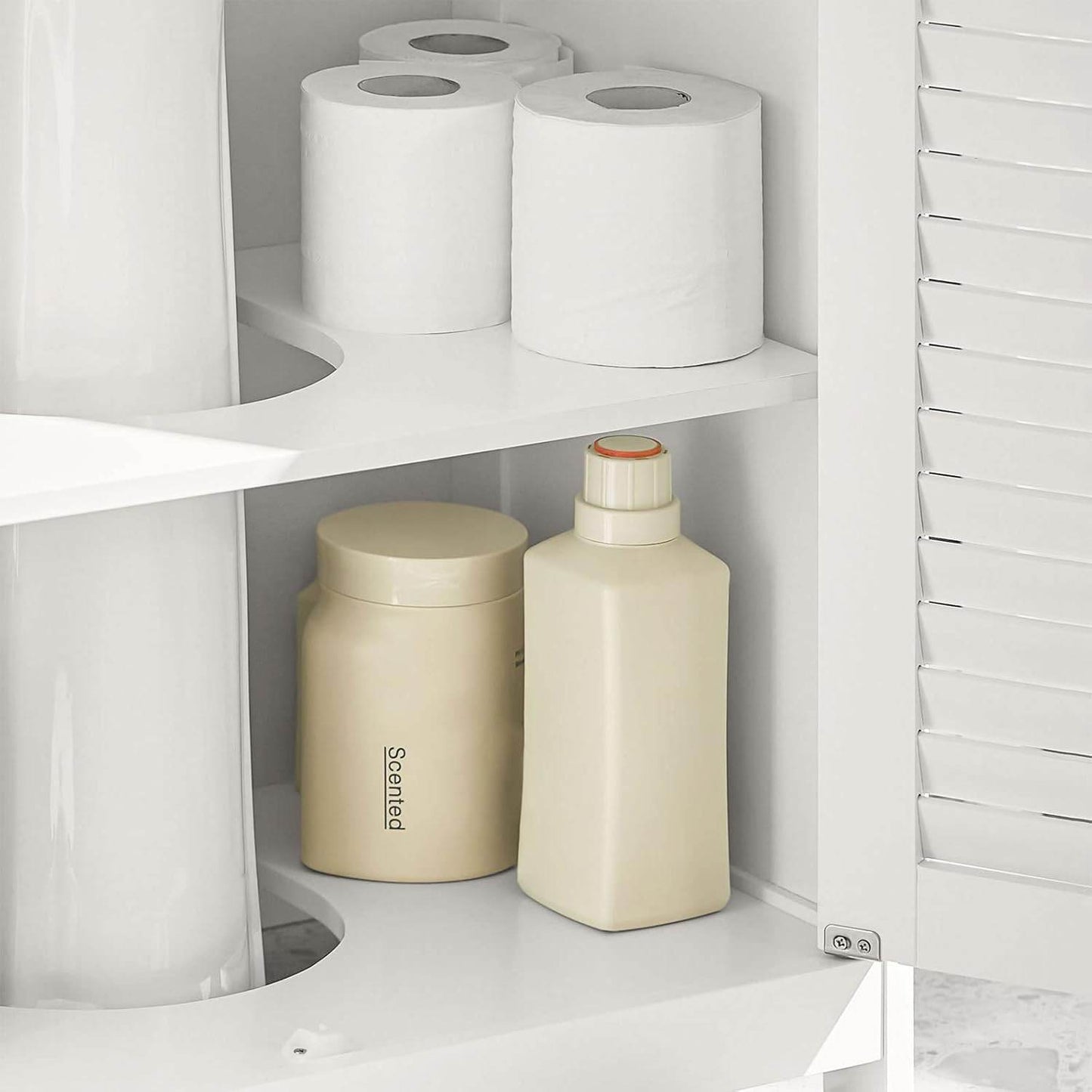 Waschbeckenunterschrank | Badezimmerunterschrank Weiss FRG237-II-W - Palo24