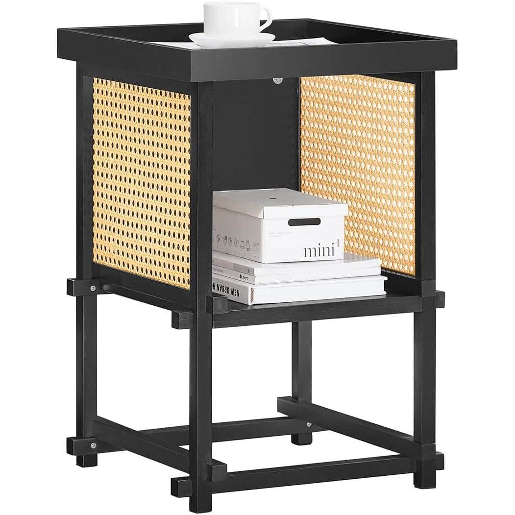 Beistelltisch mit Zapfenverbindungen | Couchtisch | Nachtschrank | Schwarz - Palo24