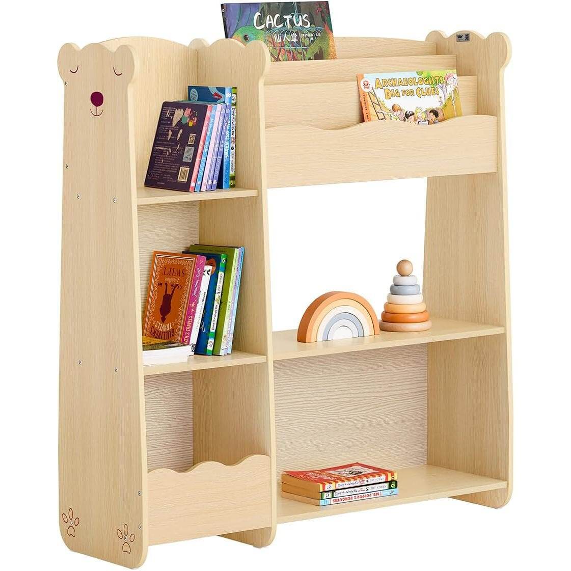 Aufbewahrungsregal | Bücherregal für Kinder | Natur - Palo24