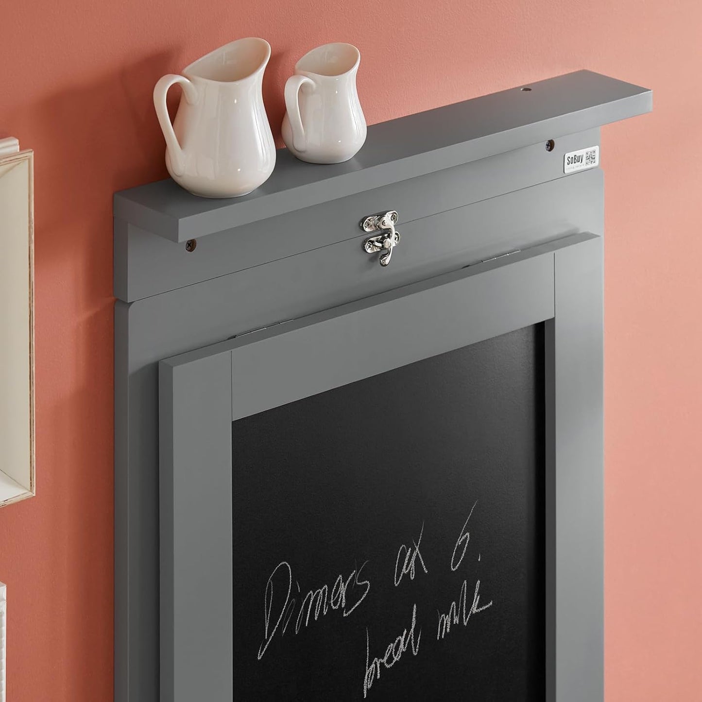 Wandtisch mit Tafel | Klapptisch | Esstisch | Memoboard | Hellgrau | FWT20-HG - Palo24