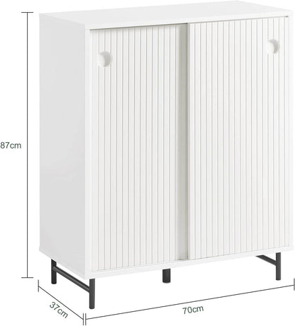 Schuhschrank | Sideboard | Flurschrank | Kommode | Küchenschrank | Weiss - Palo24