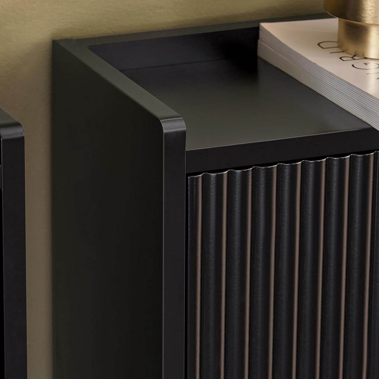 Schuhkipper mit 4 Klappen | Schuhschrank schmal | Schuhkommode Schwarz - Palo24