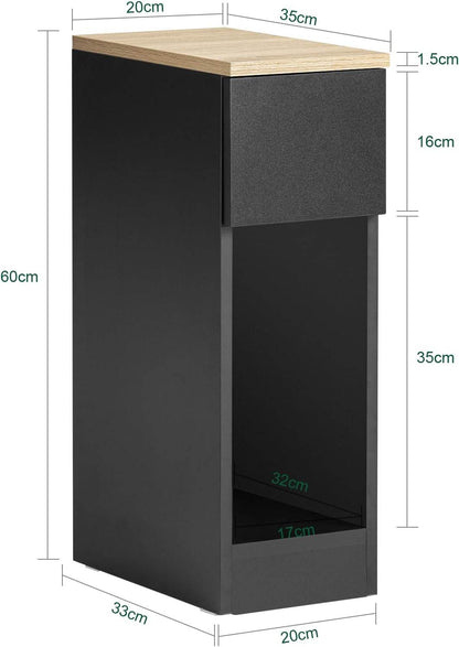 Nachttisch mit Schublade | Couchtisch | Sofatisch | Beistelltisch | FBT111-SCH - Palo24